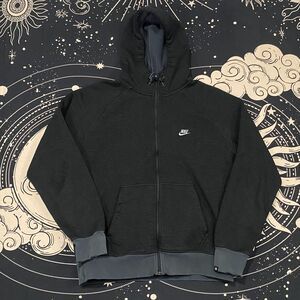 Nike Hoodie Full Zip Grey Fleece Jacket Mens Large Athletic Sportswear